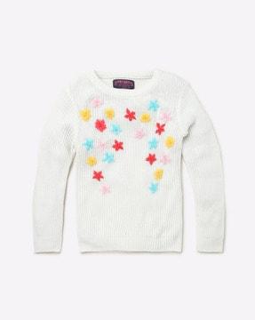 floral-embroidered-sweater-with-full-sleeves