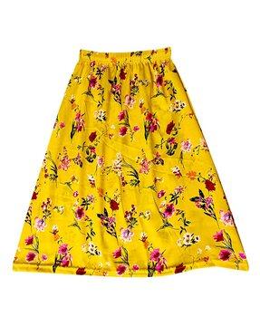 floral-print-a-line-skirts