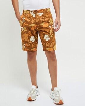 floral print city shorts
