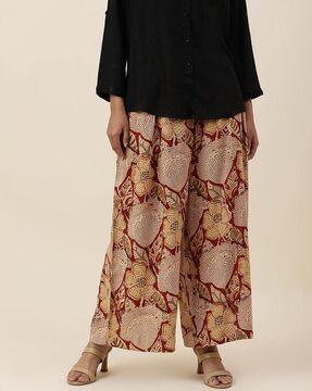 floral print culottes with insert pockets