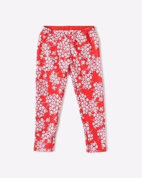 floral print leggings with pocket