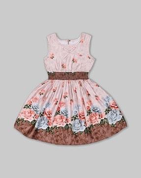 floral print sleeveless dress