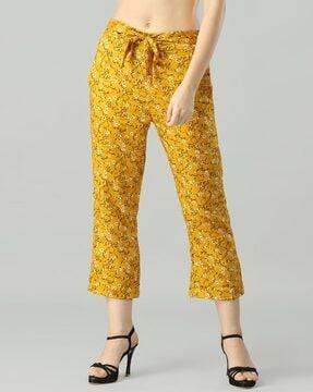 floral print slim fit pants