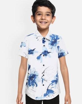 floral slim fit shirt