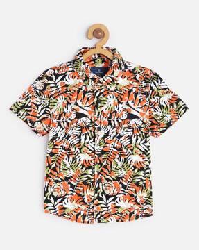 floral slim fit shirt