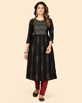 floral  printed  anarkali kurta set