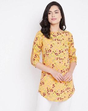 floral  printed relaxed fit tunic