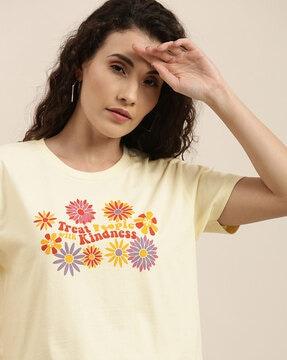 floral  printed t-shirt