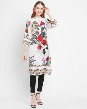 floral a-line kurta