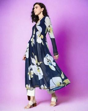 floral a-line kurta