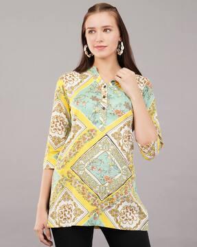 floral a-line kurti