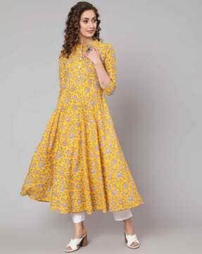 floral anarkali kurta