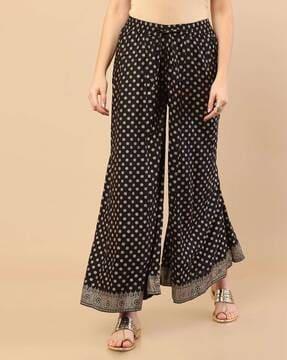floral ankle length palazzos