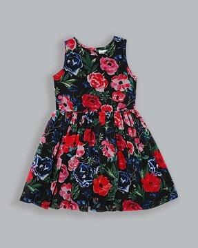 floral fit & flare dress