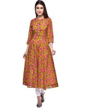 floral flared kurta