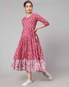 floral flared kurta