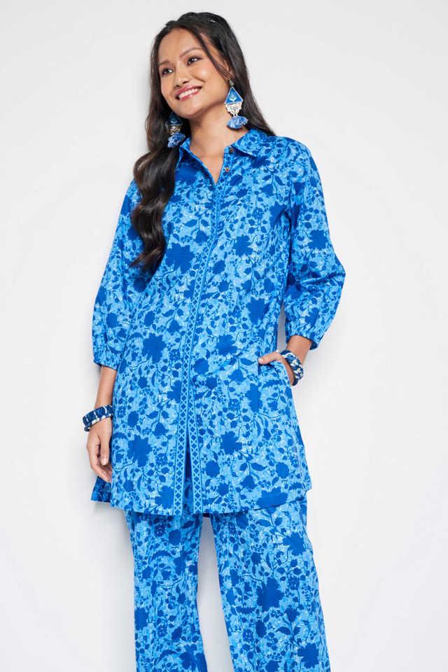 floral knee length cotton womens set