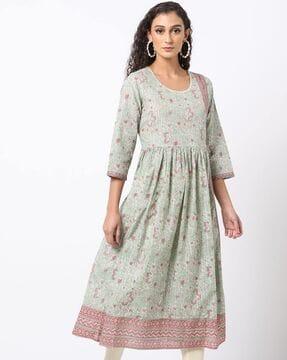 floral kurta a-line kurta