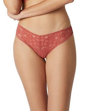 floral lace brazilian panties