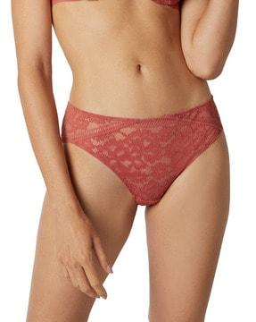 floral lace hipster panties