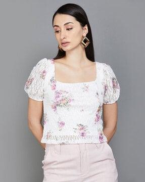 floral lace top