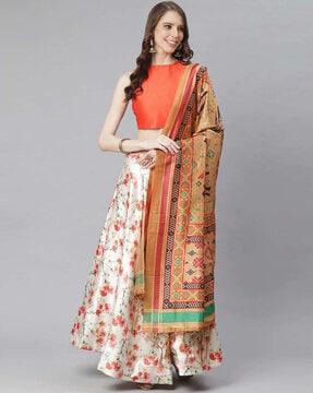 floral lehenga choli set with dupatta