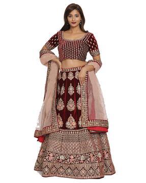 floral lehenga choli set with dupatta