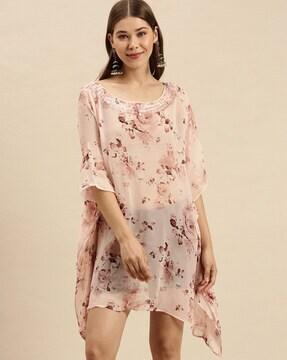 floral midi kaftan dress