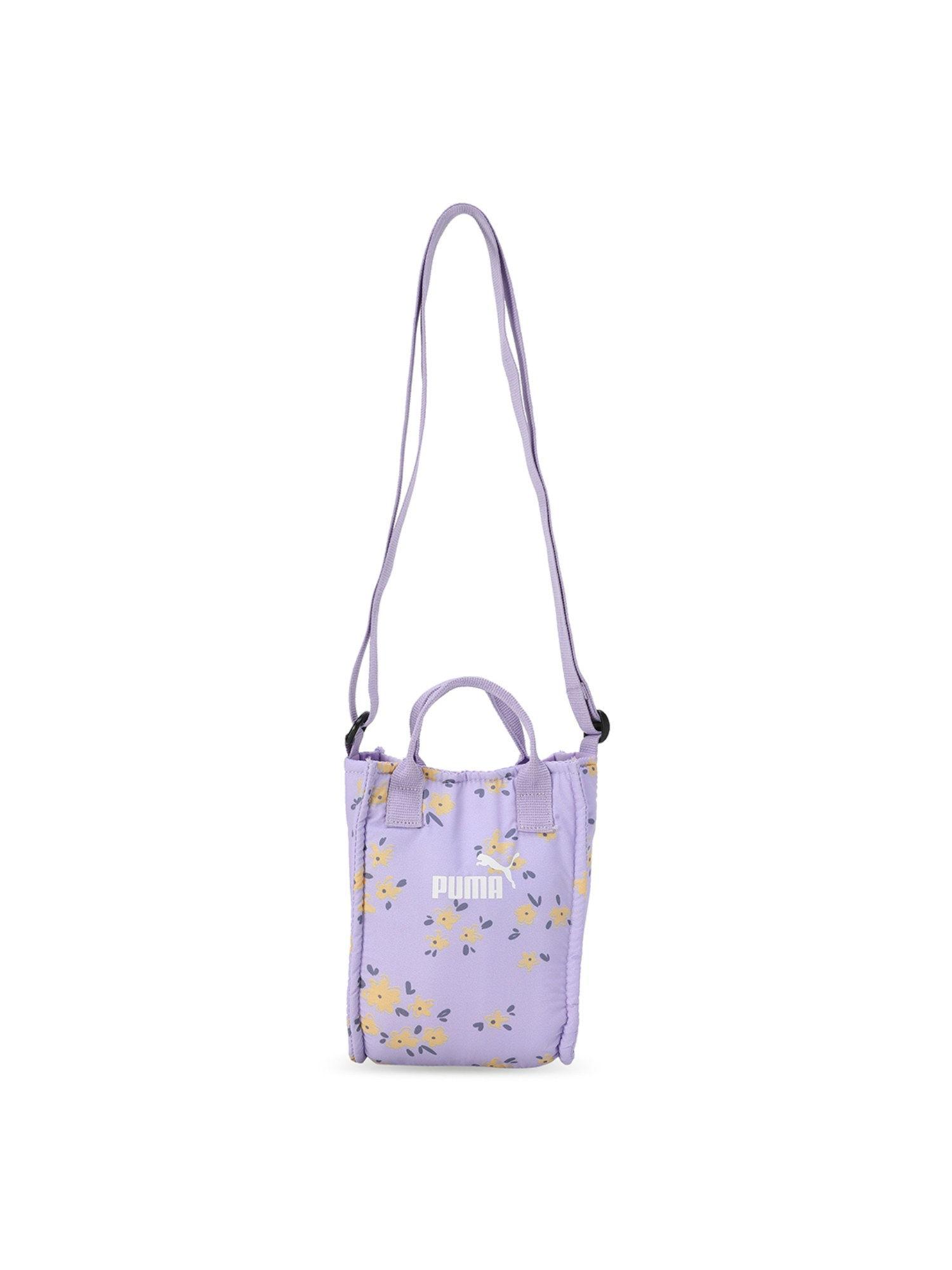 floral mini women's lavender crossbody bag