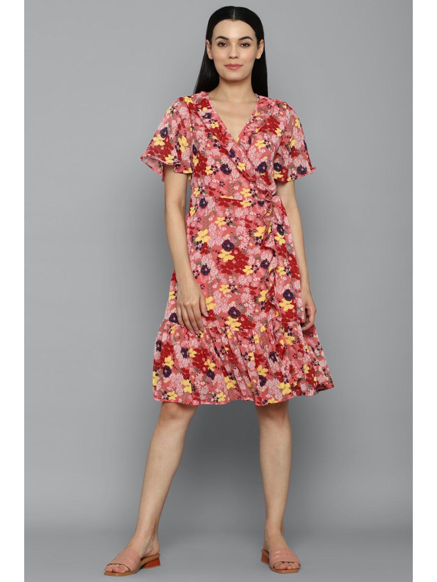 floral multi-color dress (xs)