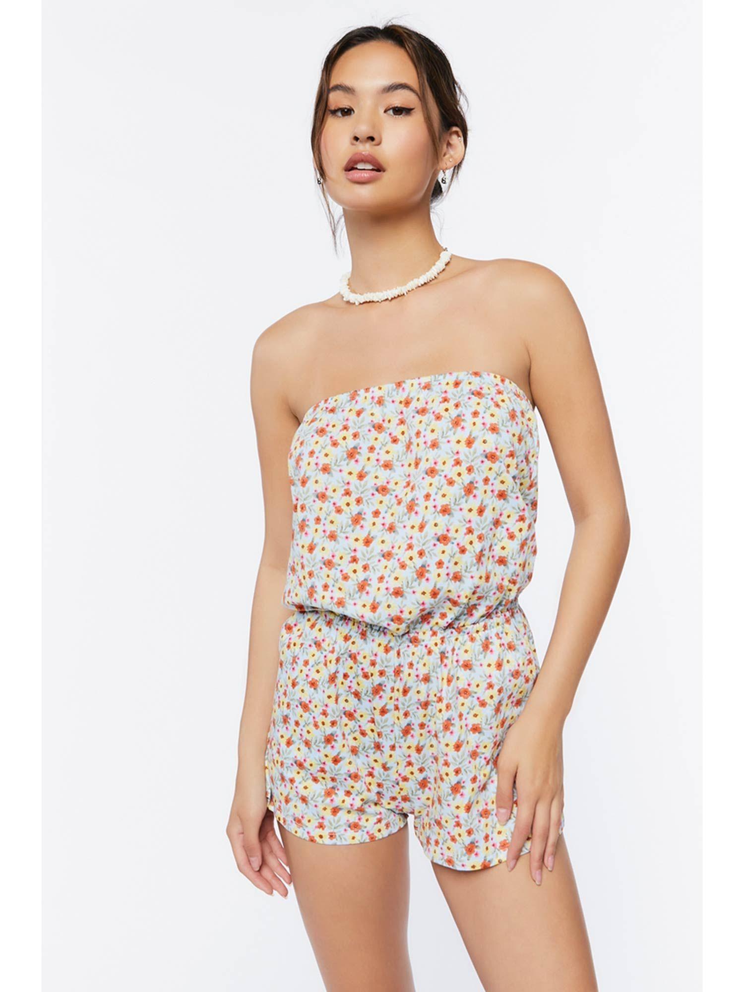 floral multi playsuit