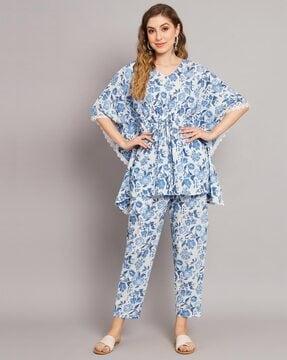 floral pant-suit set