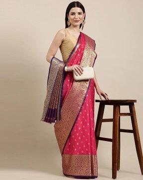 floral patten woven saree