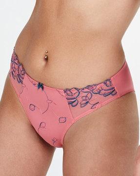 floral pattern hipster briefs