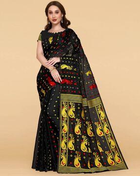 floral pattern saree