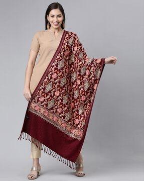 floral pattern shawl