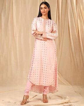 floral pattern straight kurti