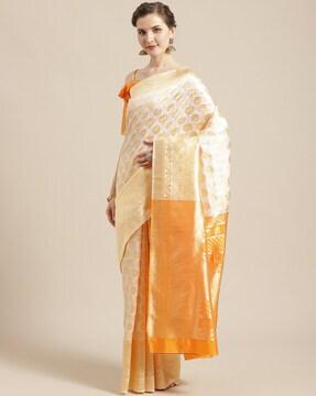 floral pattern traditional saree