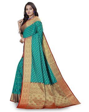 floral pattern traditional saree