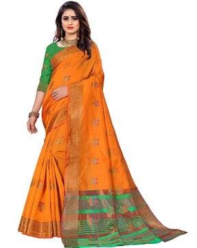 floral pattern traditional saree