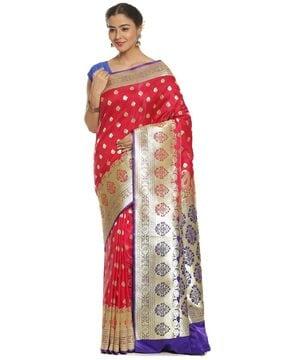 floral pattern traditional saree