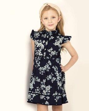 floral print a-line dress