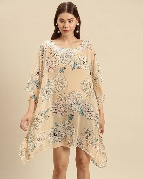 floral print a-line dress