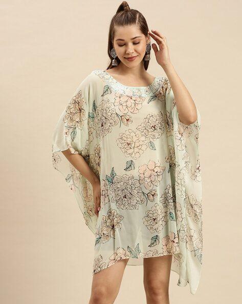 floral print a-line dress