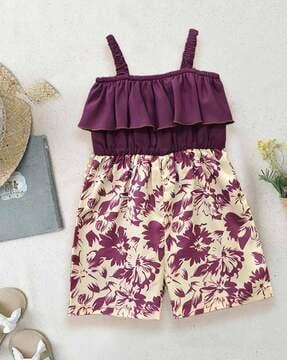 floral print a-line dress