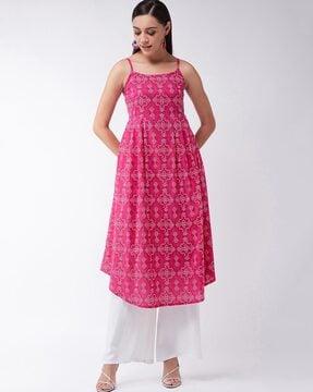 floral print a-line kurta