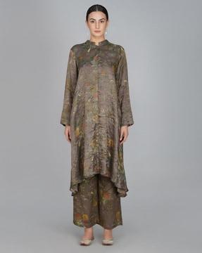 floral print a-line kurta