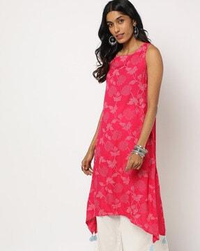 floral print a-line kurta