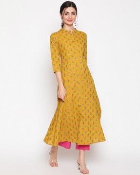 floral print a-line kurta