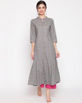 floral print a-line kurta